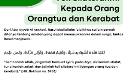 Berbuat Baik kepada Orang Tua, Menjaga Silaturahmi, dan Hubungan Baik antar Sesama