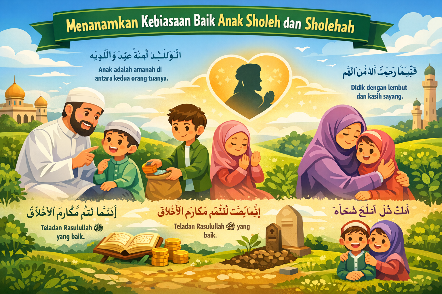 Menanamkan Kebiasaan Baik Anak Sholeh dan Sholehah