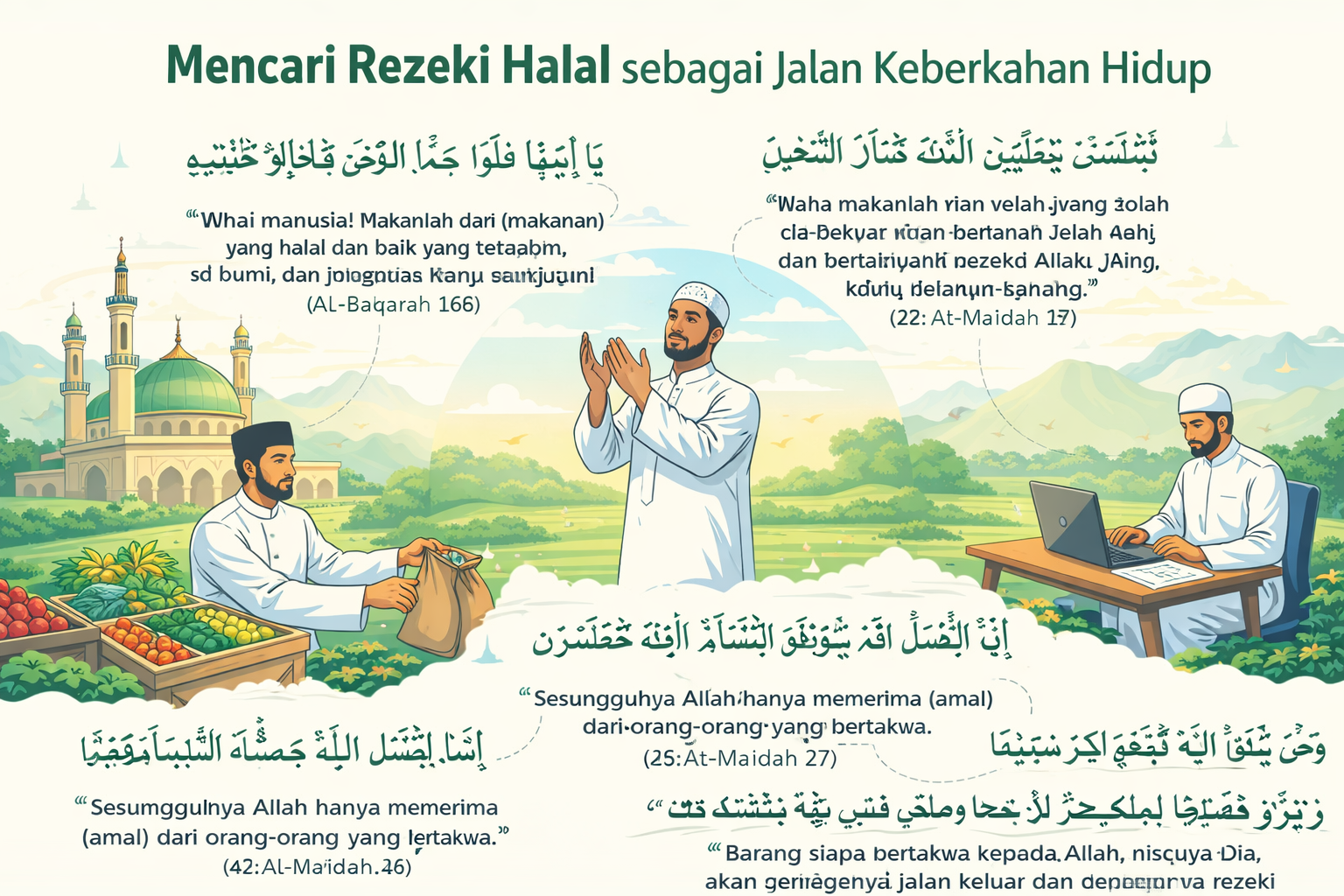 Mencari Rezeki Halal sebagai Jalan Keberkahan Hidup