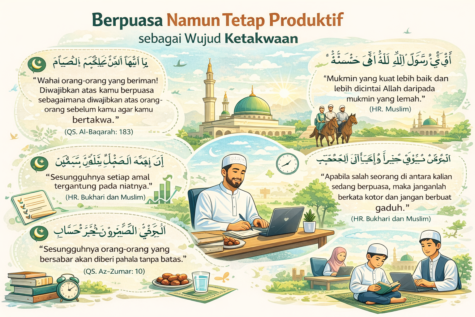 Berpuasa Namun Tetap Produktif sebagai Wujud Ketakwaan